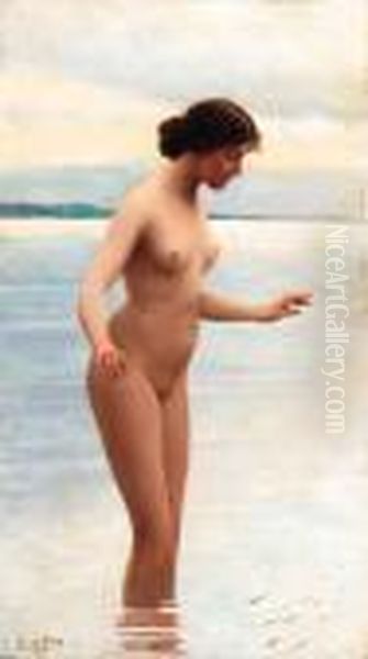 In The Water Oil Painting by Eugene de Blaas