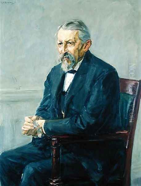 The Natural Scientist, Hermann Strebel (1834-1914) 1905 Oil Painting by Max Liebermann