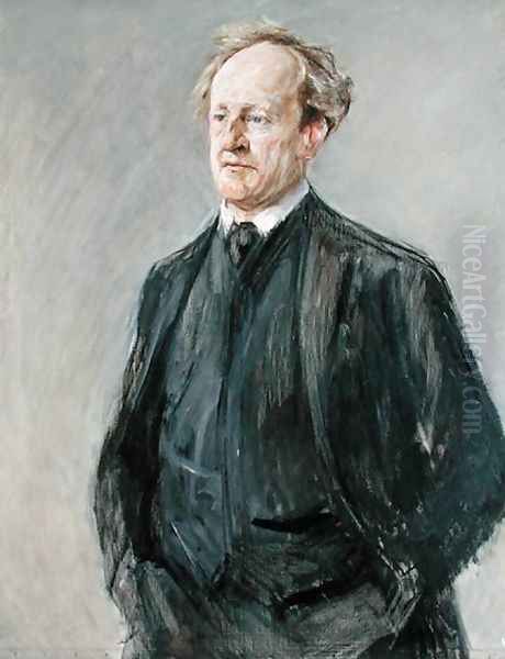 The Poet Gerhart Hauptmann (1862-1946) 1912 Oil Painting by Max Liebermann