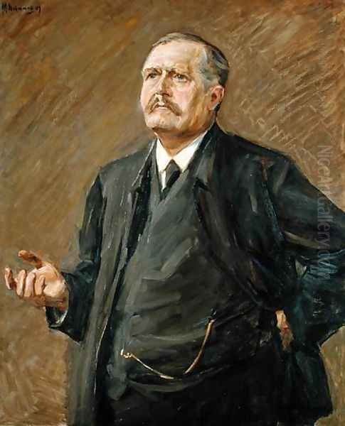 The Theologian and Social Politician, Friedrich Naumann (1860-1919) 1909 Oil Painting by Max Liebermann