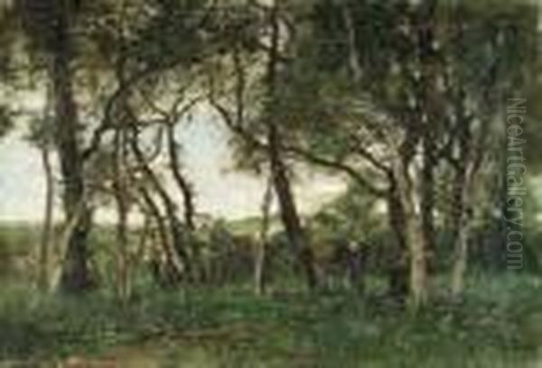 In The Wood
Oil On Canvas Oil Painting by Theophile Emile Achille De Bock