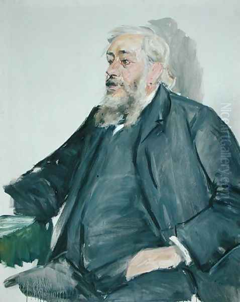 Second Study of Professor Justus Brinckmann Oil Painting by Max Liebermann