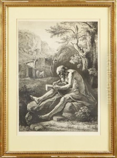 Saint Jerome Oil Painting by Jean-Jacques De Boissieu