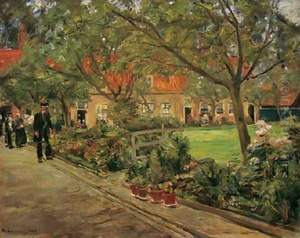 Spitalgarten im Edam Oil Painting by Max Liebermann