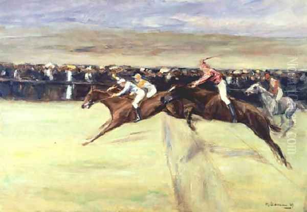 Horse Races in the Cascines Oil Painting by Max Liebermann