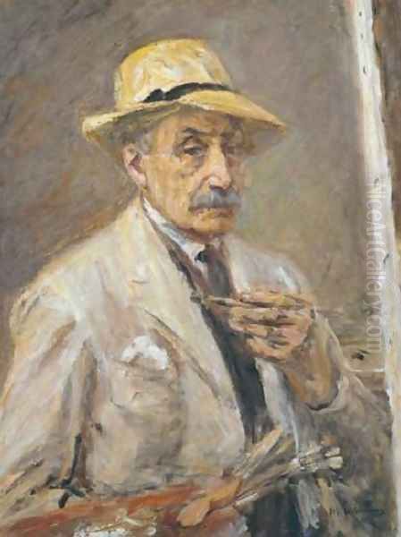 Self Portrait Oil Painting by Max Liebermann