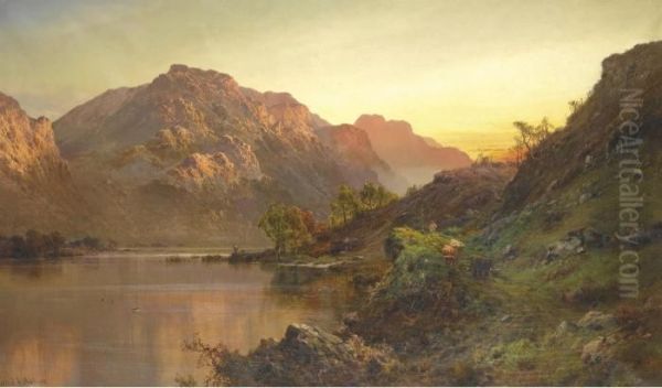 Ben Lomond Oil Painting by Alfred de Breanski