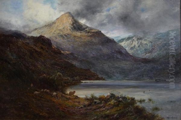 The Rannoch Hills, N.b. Oil Painting by Alfred de Breanski