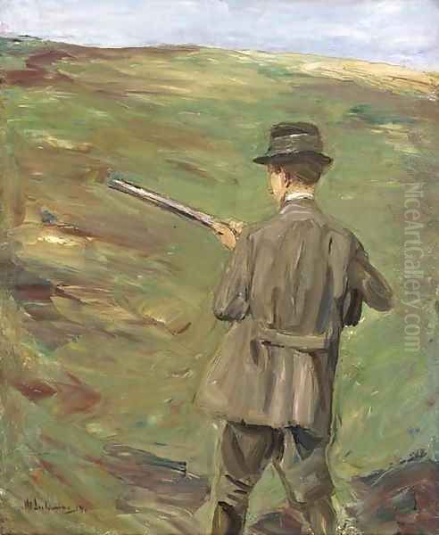 Der Jager in den Dutnen Oil Painting by Max Liebermann