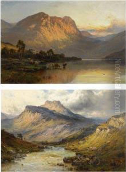 Loch Lomond Oil Painting by Alfred de Breanski