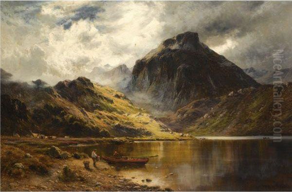 Ben Nevis Oil Painting by Alfred de Breanski