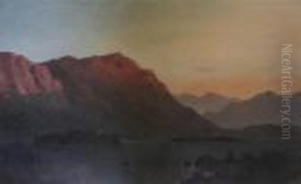 A Shoulder Of Ben Nevis Oil Painting by Alfred de Breanski