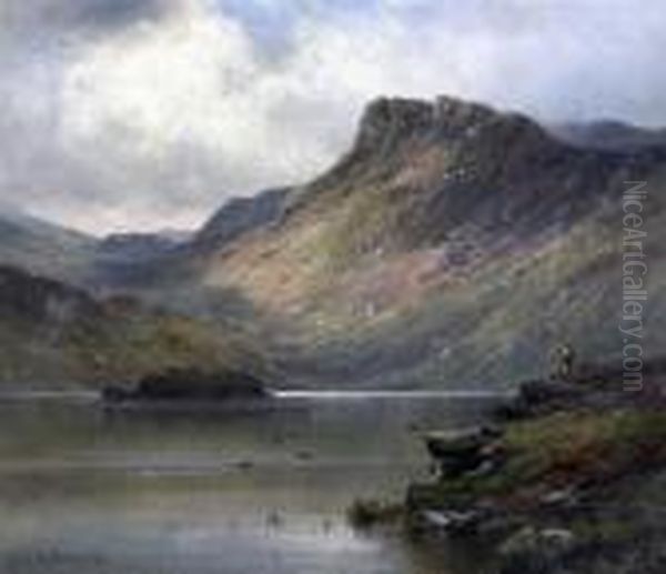 Loch Lomond & Loch Katrine Oil Painting by Alfred de Breanski