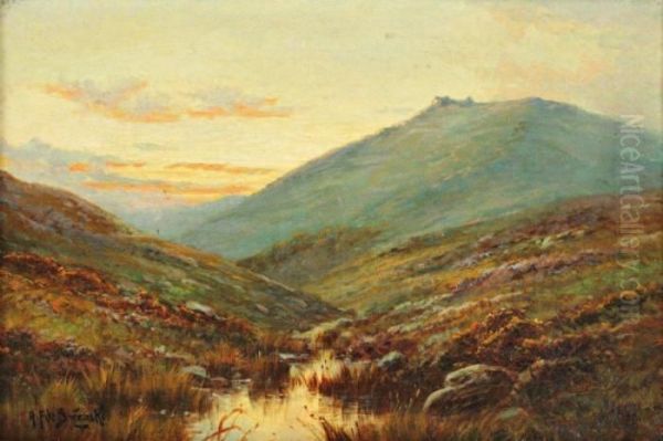 Paysage Ensoleille Oil Painting by Alfred de Breanski