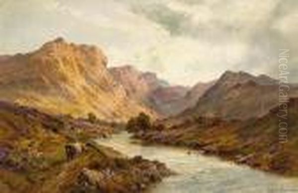 The Pass Of Leny Oil Painting by Alfred de Breanski