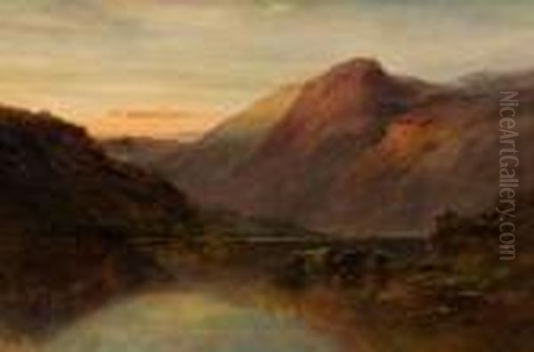 Ben Lomond Oil Painting by Alfred de Breanski