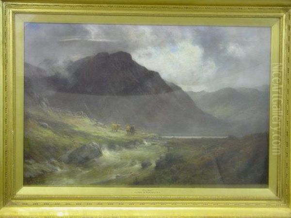 Glen Nevis Oil Painting by Alfred de Breanski