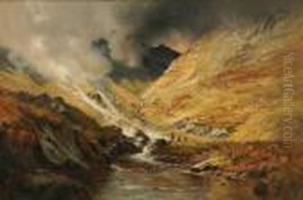 In The Valley Of Glencoe Oil Painting by Alfred de Breanski