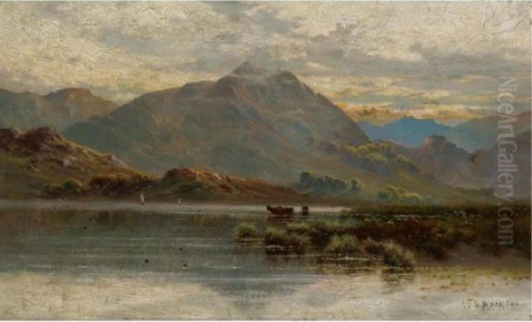 A View Of Ullswater Oil Painting by Alfred de Breanski