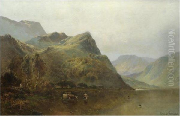 Lodore Oil Painting by Alfred de Breanski