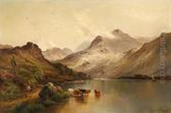 Paisaje Oil Painting by Alfred de Breanski