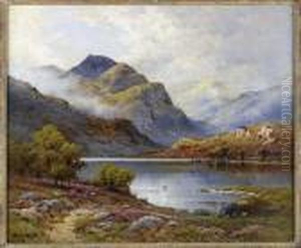 Summer Morning, Loch Katrine Oil Painting by Alfred de Breanski