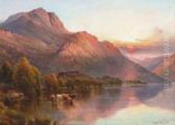 Senior , Near Arrochar, N.b., Signed Oil Painting by Alfred de Breanski