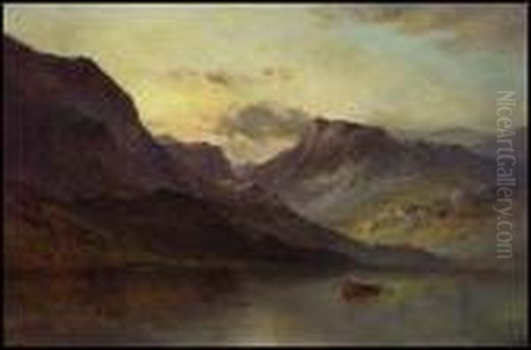 Tal-y-lynn Of Wales Oil Painting by Alfred de Breanski