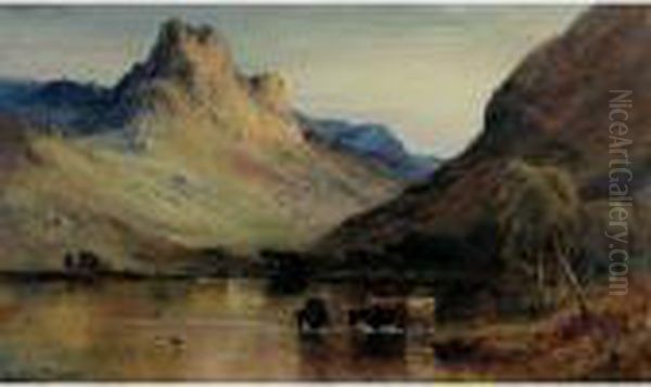 Ulswater Oil Painting by Alfred de Breanski