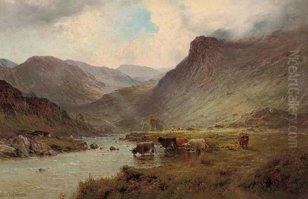 The Bank O'doune Oil Painting by Alfred de Breanski