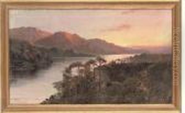 The Pass Of The Trossachs Oil Painting by Alfred de Breanski