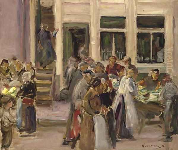 Judengasse in Amsterdam Oil Painting by Max Liebermann