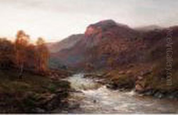 The Valley Of The Teith Oil Painting by Alfred de Breanski