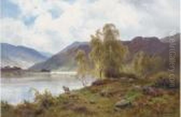 Loch Katrine Oil Painting by Alfred de Breanski