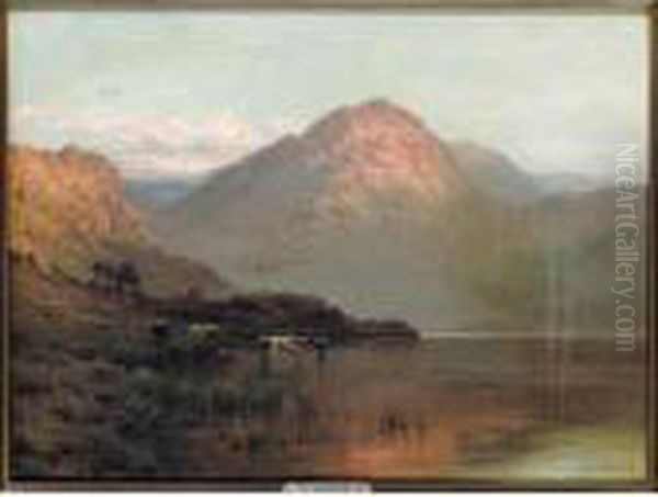 Ben Nevis Oil Painting by Alfred de Breanski