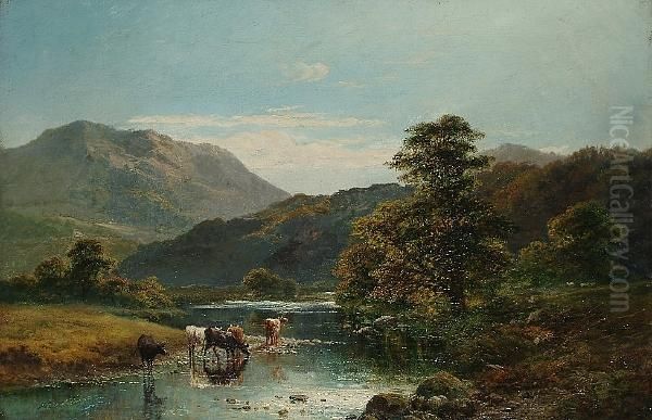 The River Conway Oil Painting by Alfred de Breanski