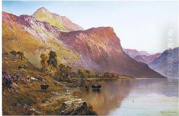 Perthshire, Scotland Oil Painting by Alfred de Breanski