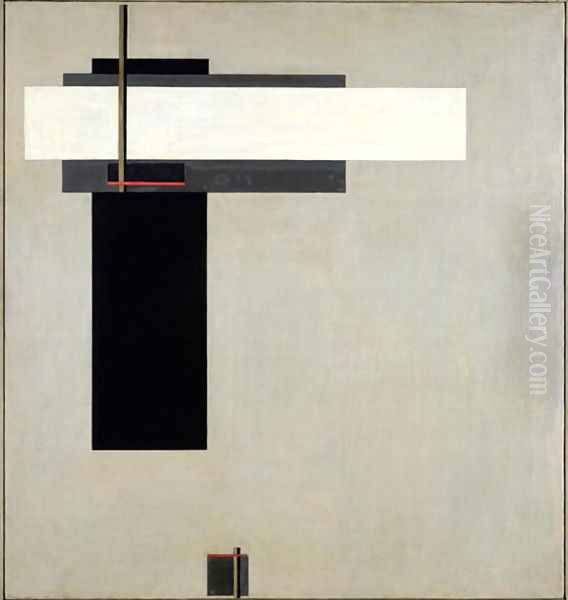 Composition Proun GBA 4, c.1923 Oil Painting by Eliezer Markowich Lissitzky