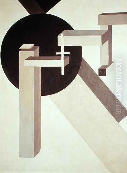 Proun 10, 1919 Oil Painting by Eliezer Markowich Lissitzky