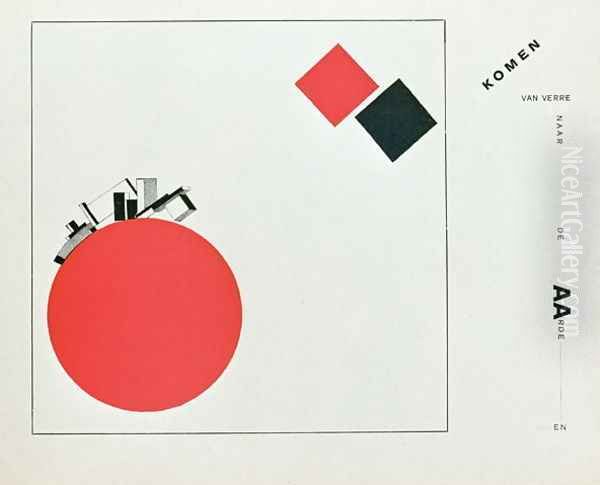 Illustration to 'The Story of Two Squares', 1922 Oil Painting by Eliezer Markowich Lissitzky