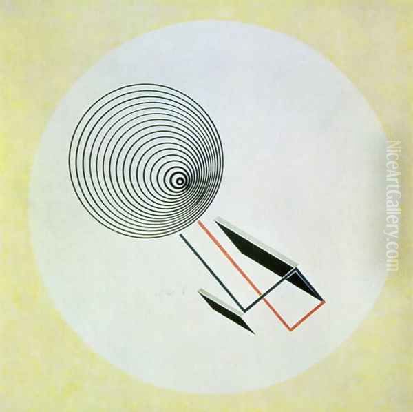 Proun 93, 1924 Oil Painting by Eliezer Markowich Lissitzky