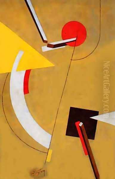 Proun Oil Painting by Eliezer Markowich Lissitzky