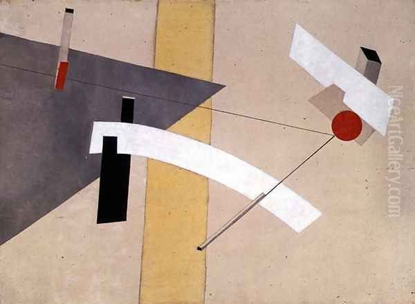 Proun 12 E, 1923 Oil Painting by Eliezer Markowich Lissitzky