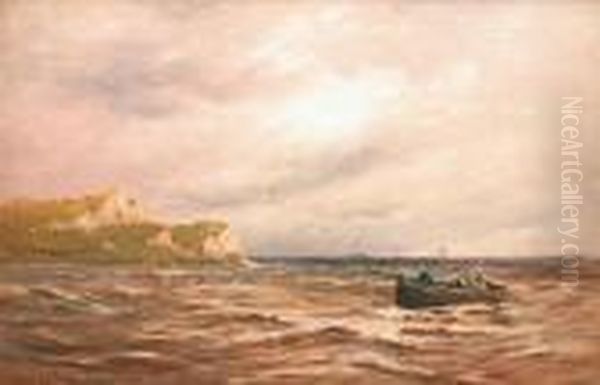 Off Rye Harbour, Sussex Oil Painting by Gustave de Breanski