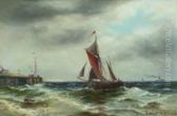 Marine. Oil Painting by Gustave de Breanski