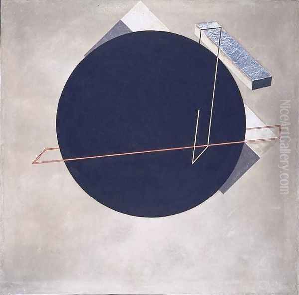 Proun 8 Positions Oil Painting by Eliezer Markowich Lissitzky