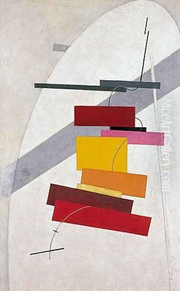 Untitled Oil Painting by Eliezer Markowich Lissitzky