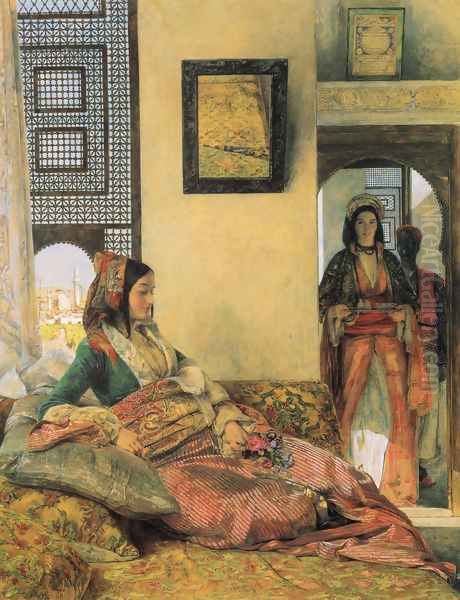 Life in the Hareem, Cairo Oil Painting by John Frederick Lewis