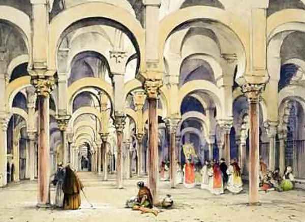 Mosque at Cordoba from Sketches of Spain Oil Painting by John Frederick Lewis