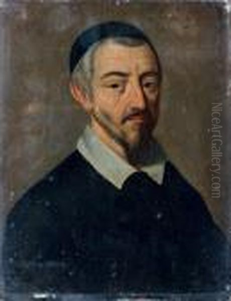 Portrait Presume De Claude Bernard (1588 1641) Oil Painting by Philippe de Champaigne